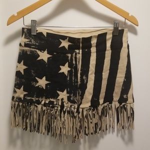 T Party Fringe Short Shorts